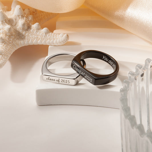 Custom Class of 2025 Bar Ring