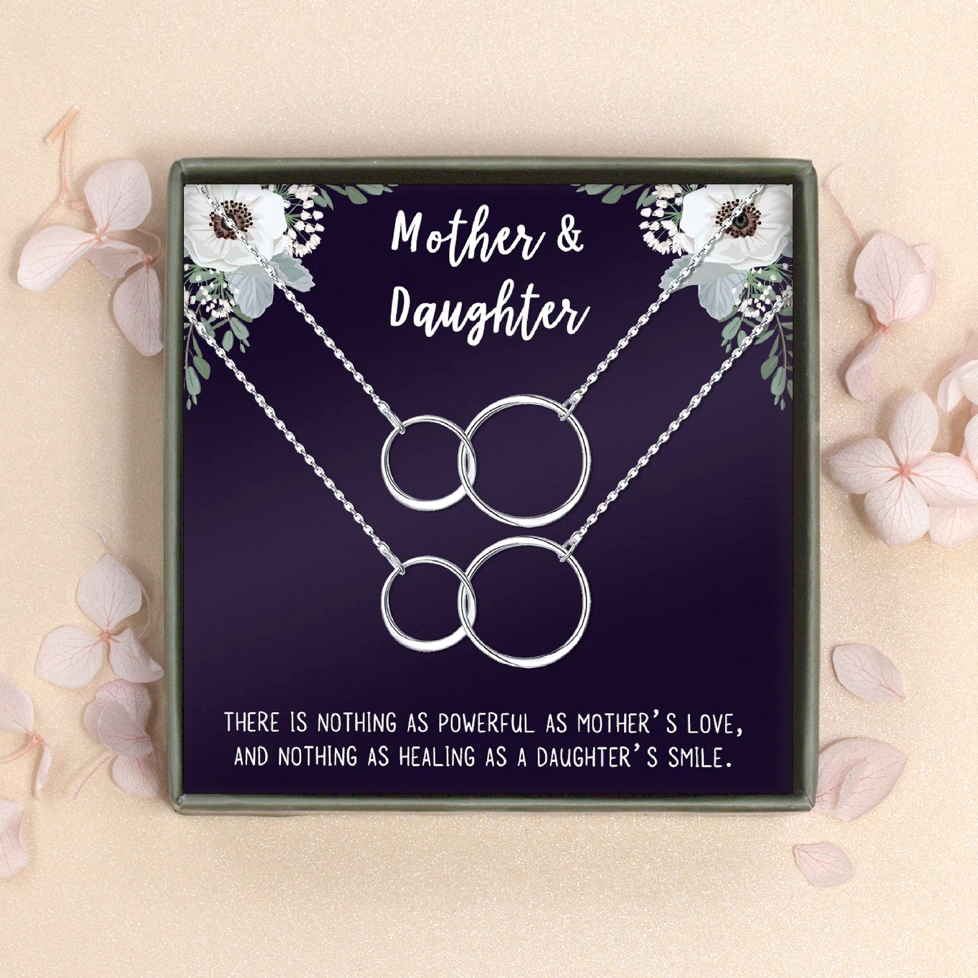 Collana Infiny in argento sterling personalizzata con doppia pietra Collana Infiny in argento sterling personalizzata con doppia pietra