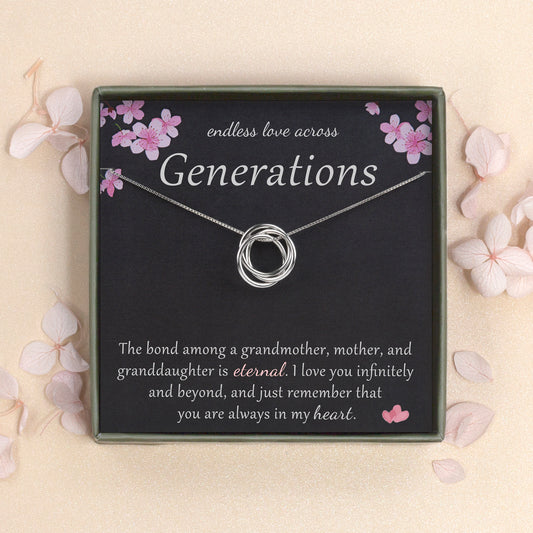 Three Generations Necklace Necklace Gift Set