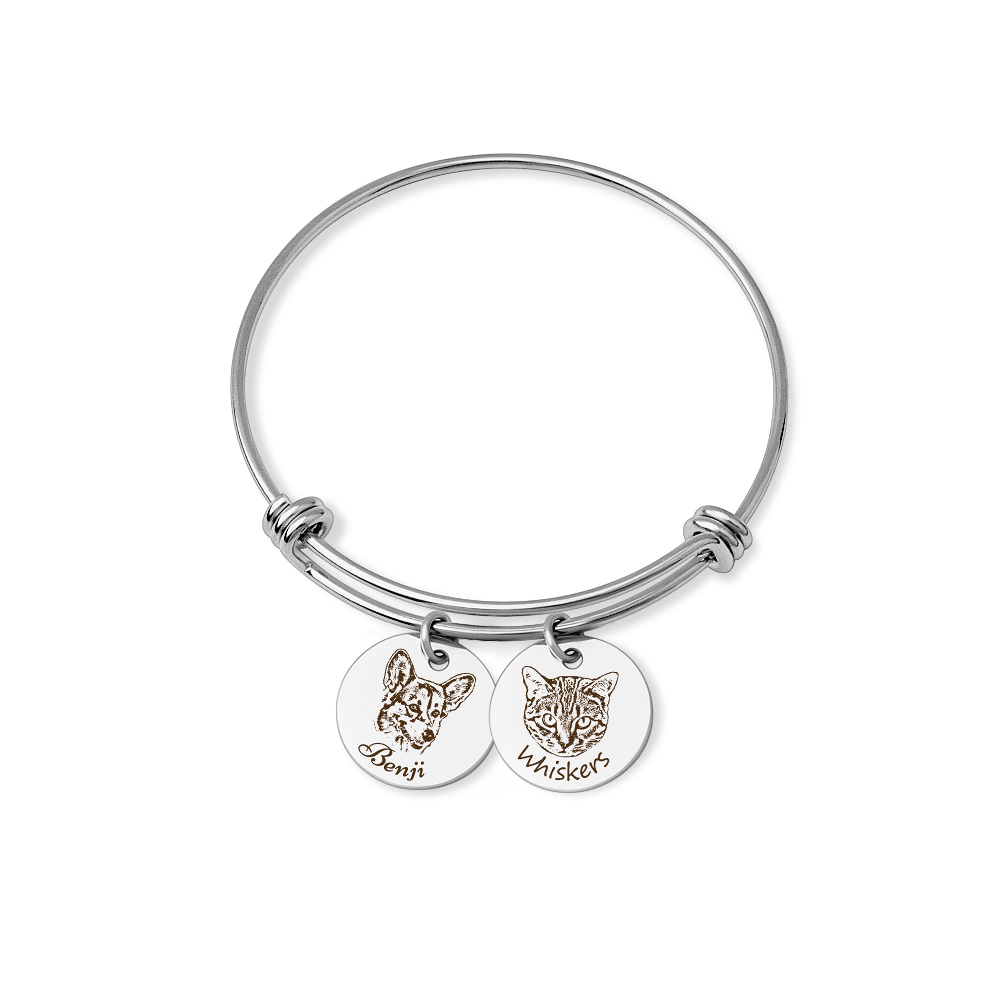 Custom Pet Portrait Bracelet | Personalized Dog & Cat Memorial