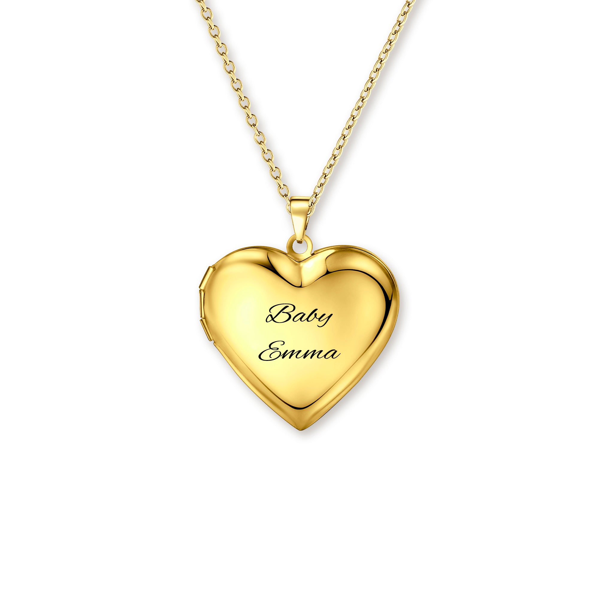 Personalized Heart Photo Locket Necklace – Custom Keepsake Gift