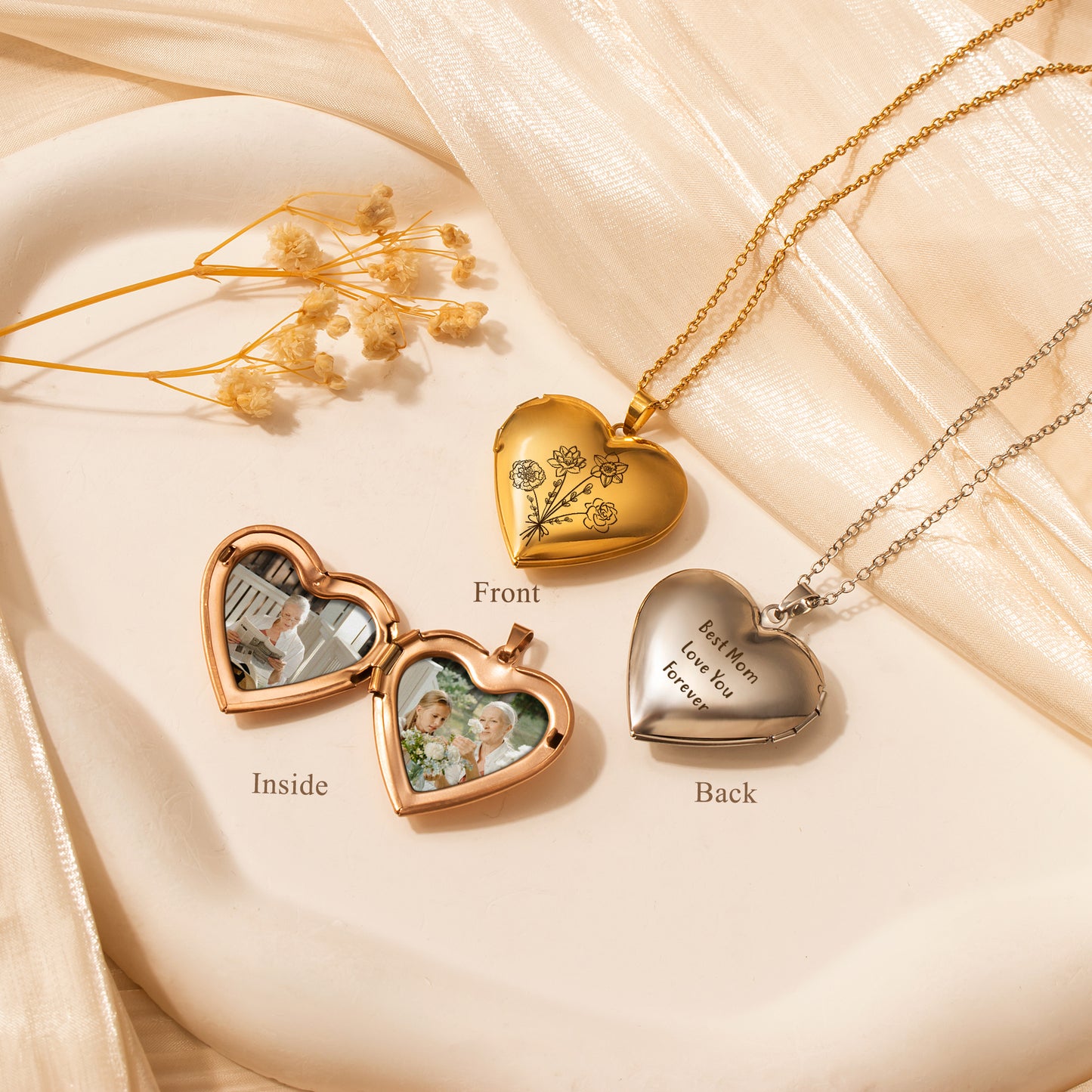Build Your Own Bouquet Locket Necklace