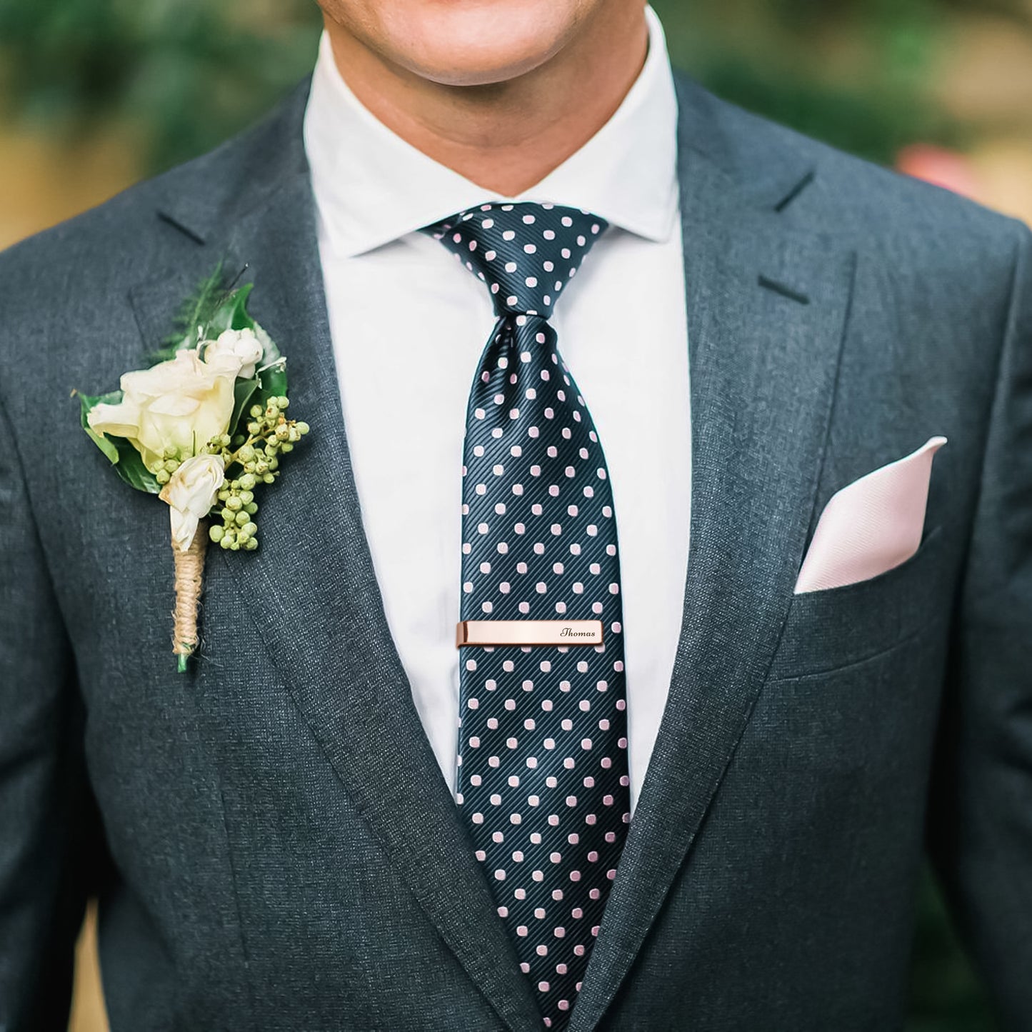 Custom Men's Wedding Tie Clip