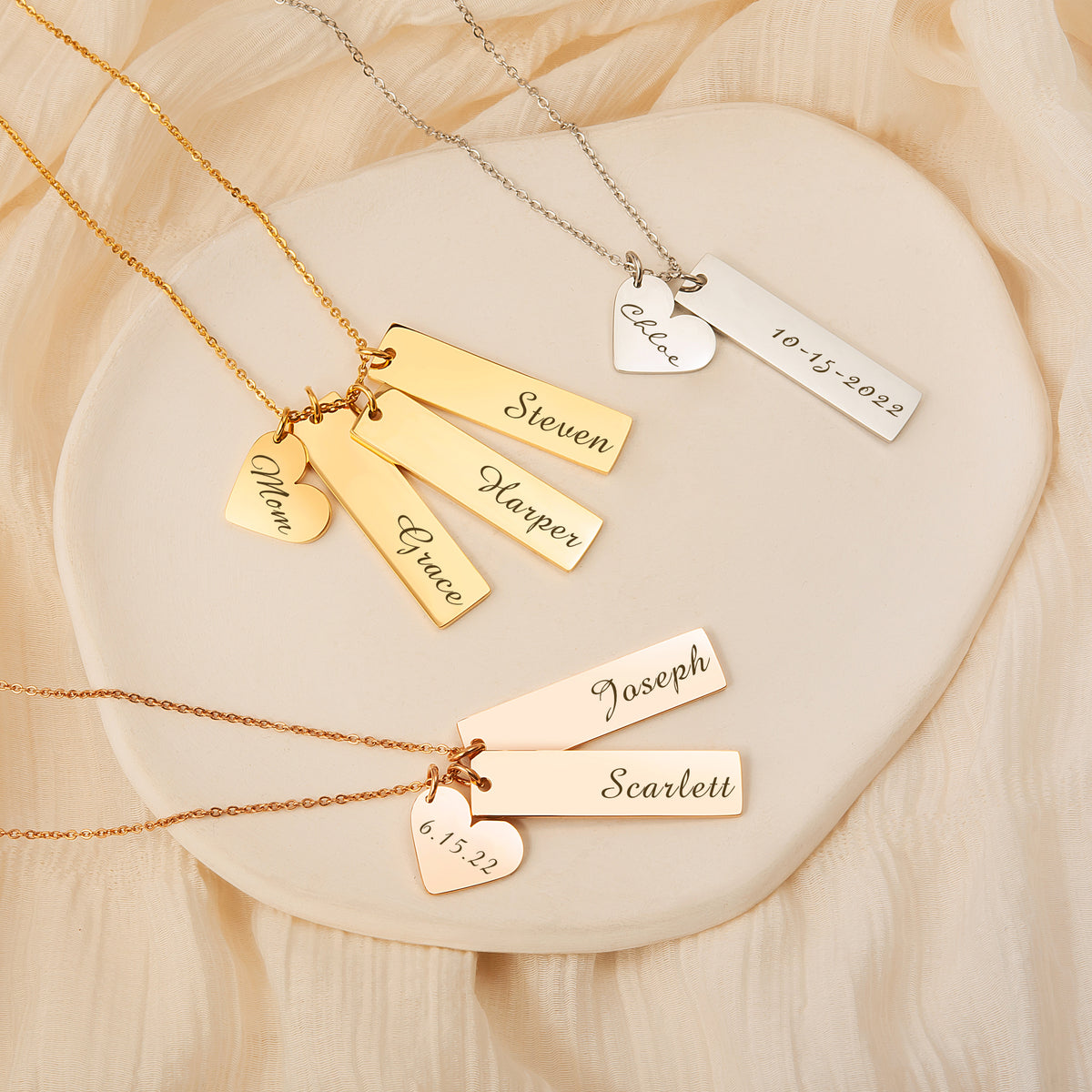 Children Name Necklace for Mom, Personalized Gifts for Women, Unique J –  wegiftusa