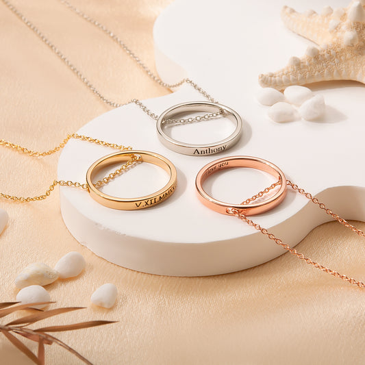 Personalized Ring Necklace