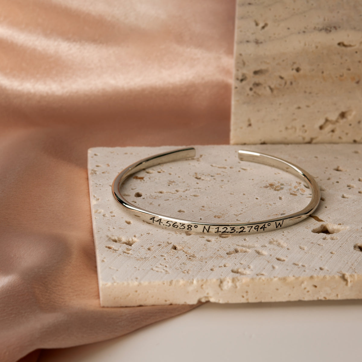 Custom Women's Sterling Silver Cuff Bangle Bracelet, Jewelry Gift for –  Anavia Jewelry & Gift