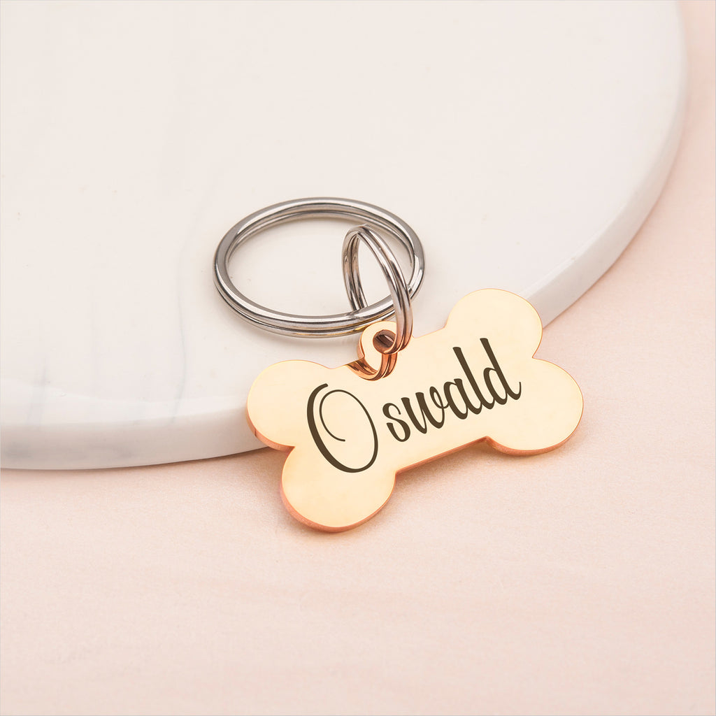 Dog Bone Pet ID Dog Tag