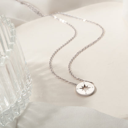 "Mentor" Card and Compass Necklace