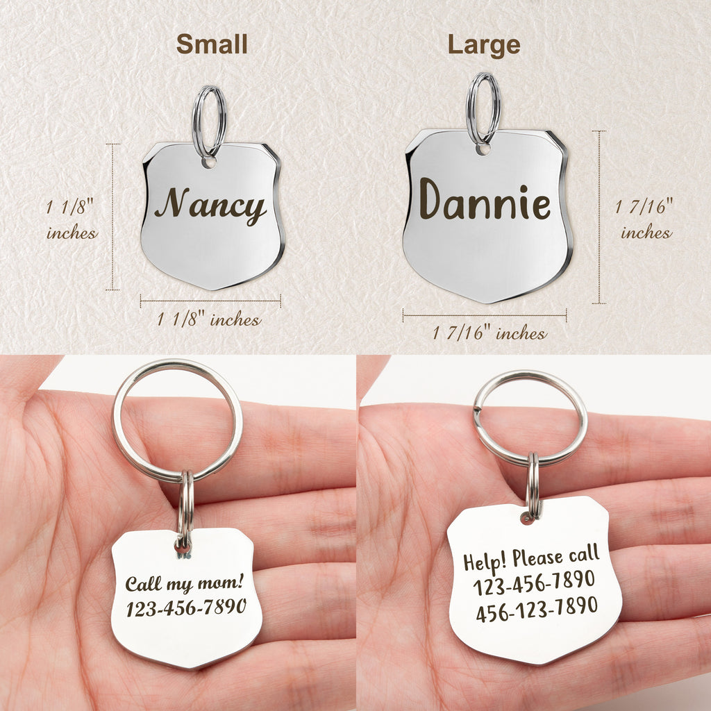 Shield Pet ID Dog Tag