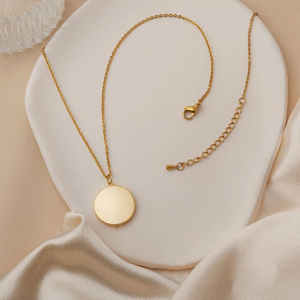 "To My Beautiful Mom" 3D Birth Flower Necklace