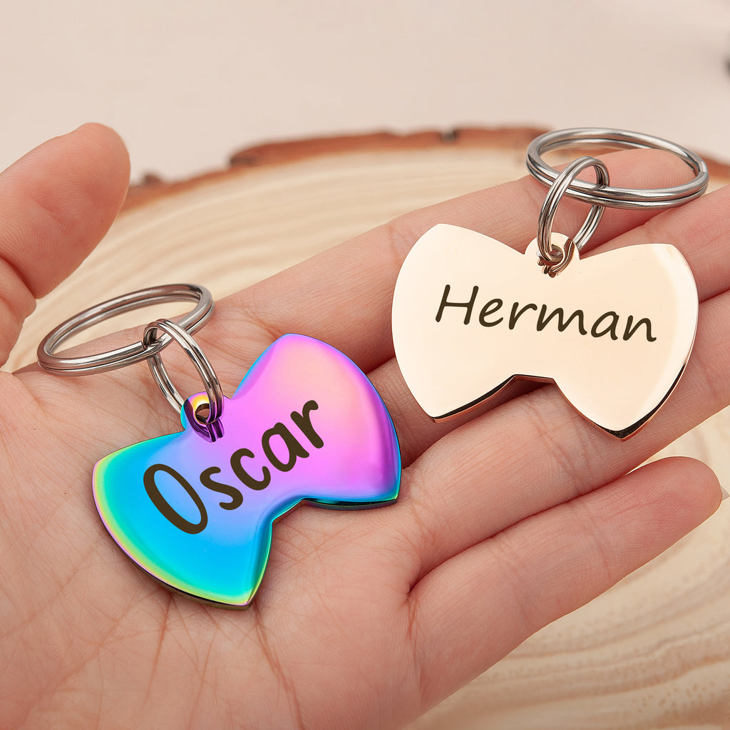 Bow Tie Pet ID Dog Tag