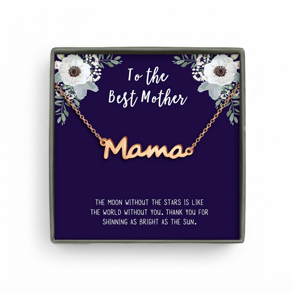 "To the Best Mother" Mama Necklace Gift Set
