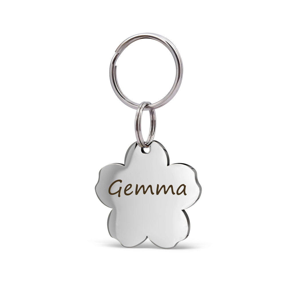 Cherry Blossom Pet ID Dog Tag