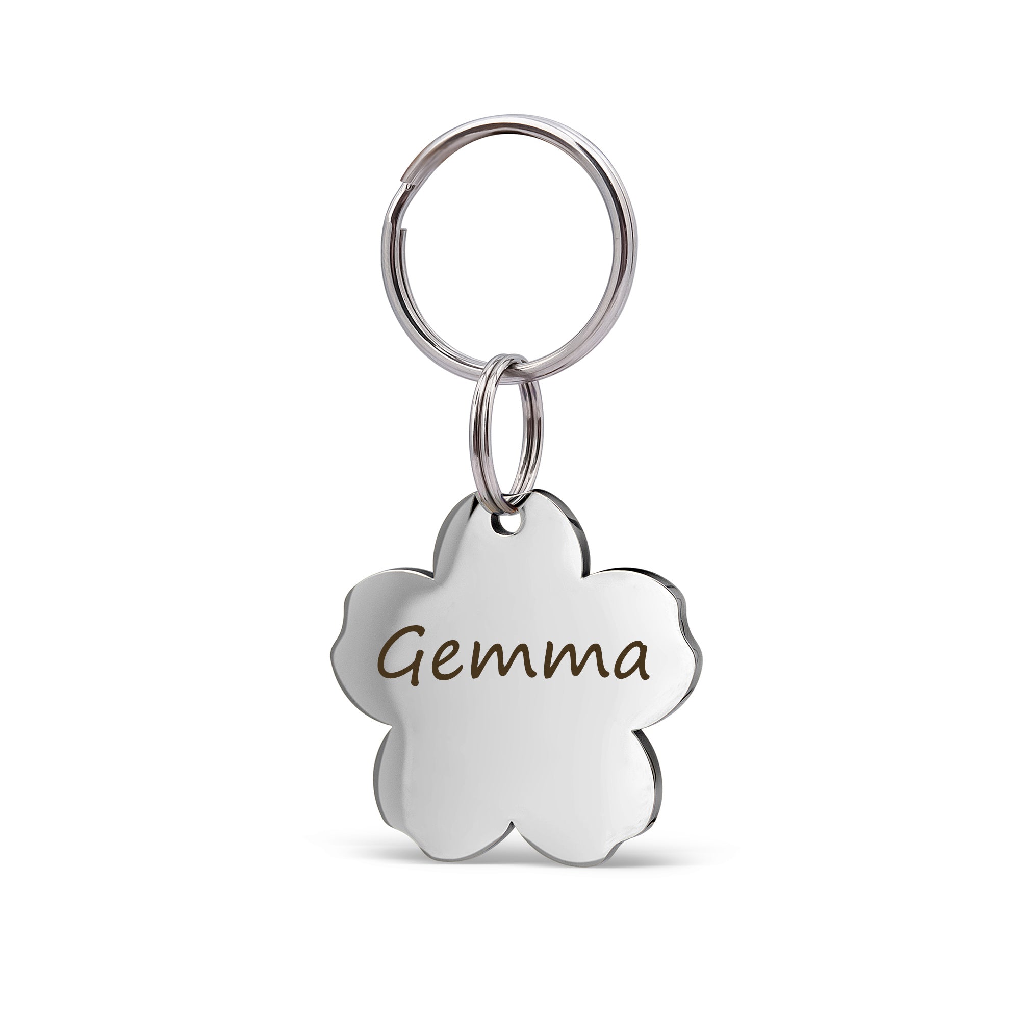 Cherry Blossom Pet ID Dog Tag