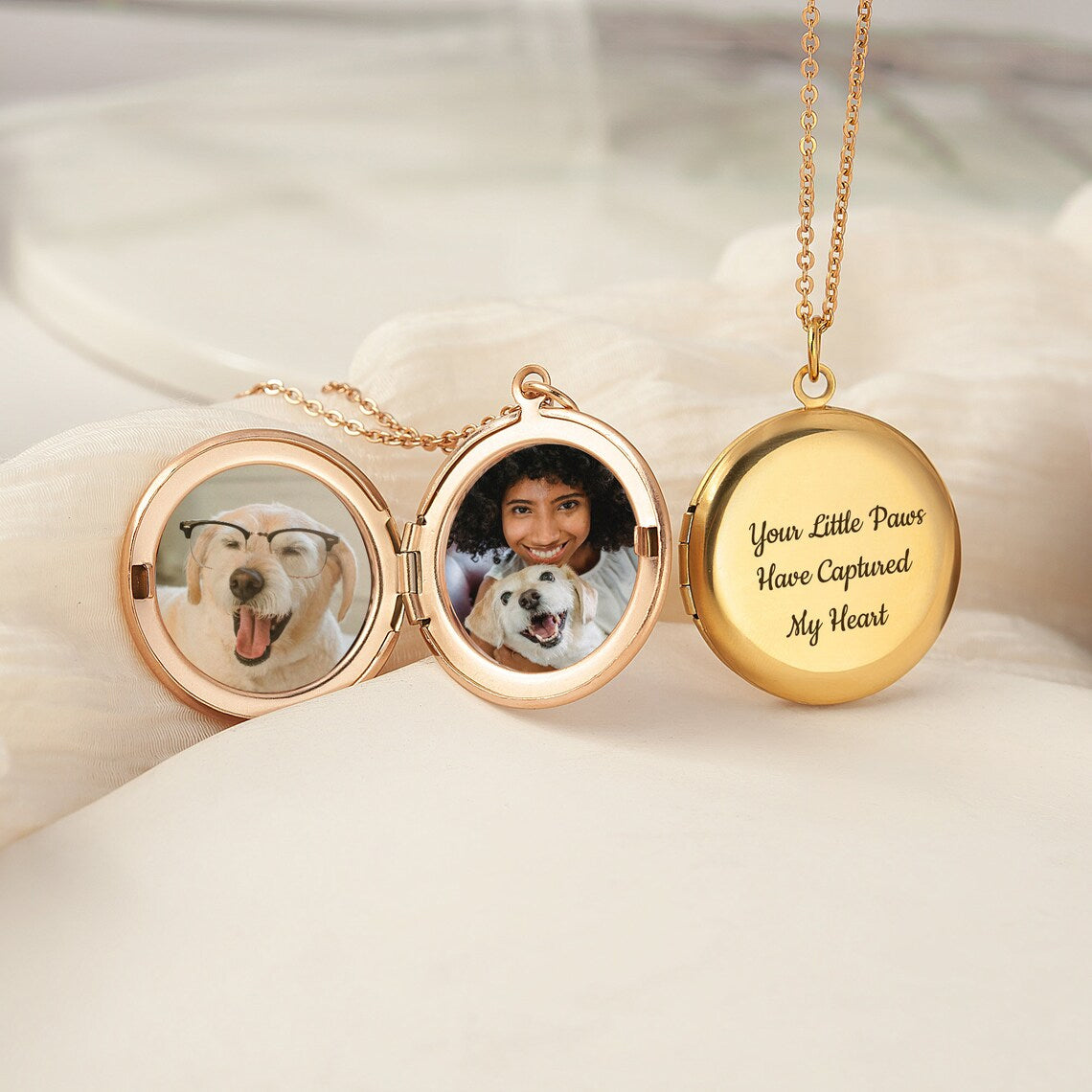 Pet Photo Locket Necklace