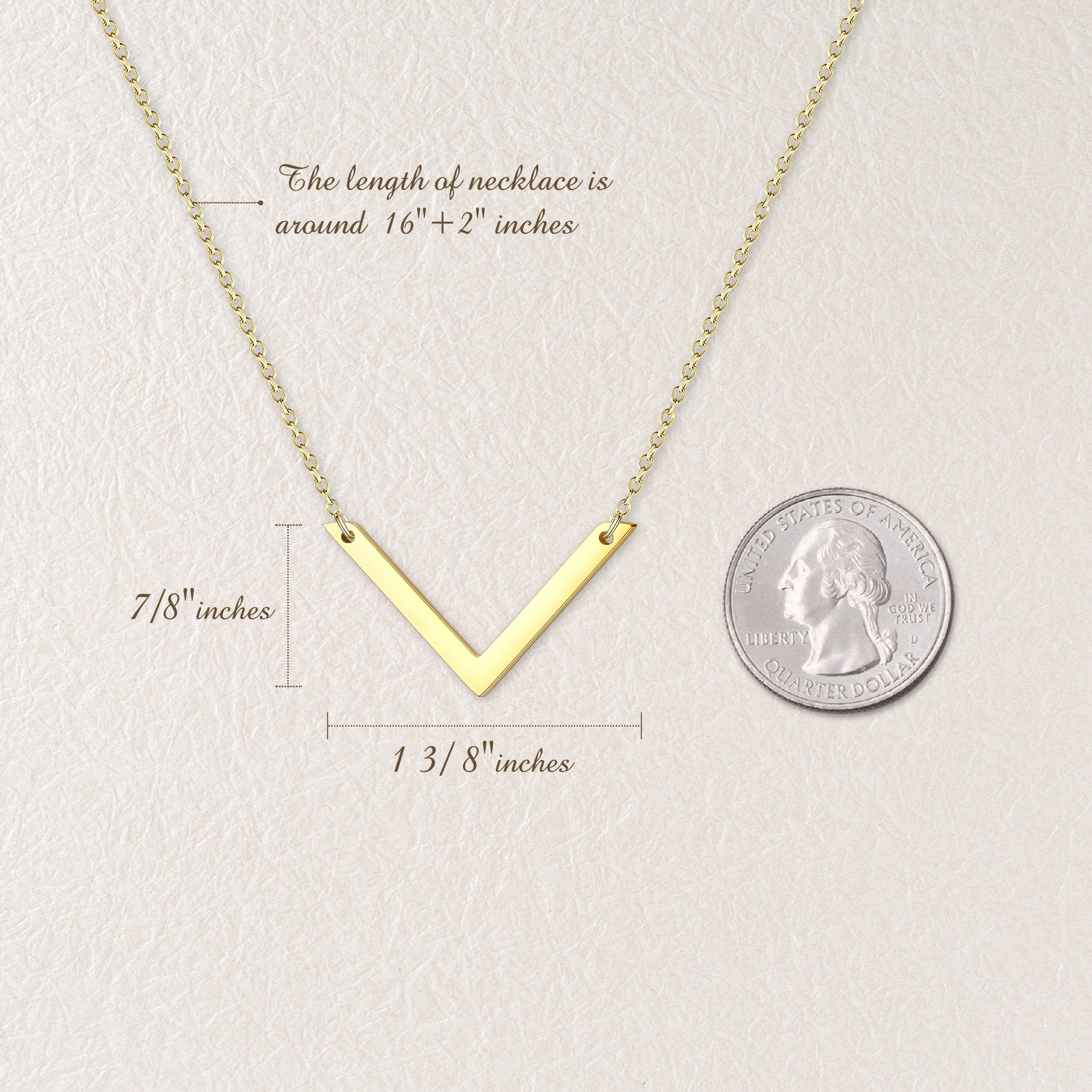 Custom V Bar Necklace