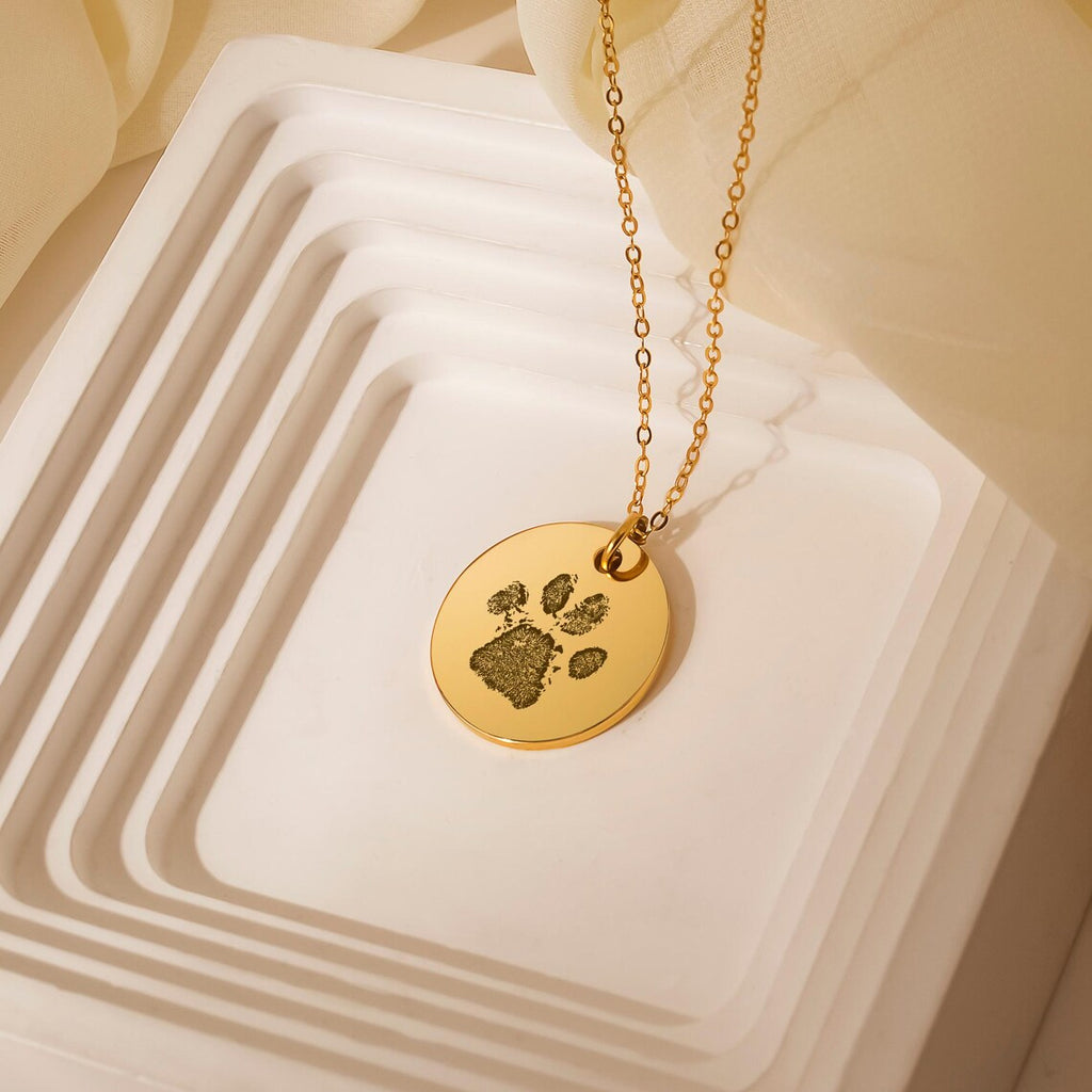 Paw Print - Nose Print Memorial Necklace