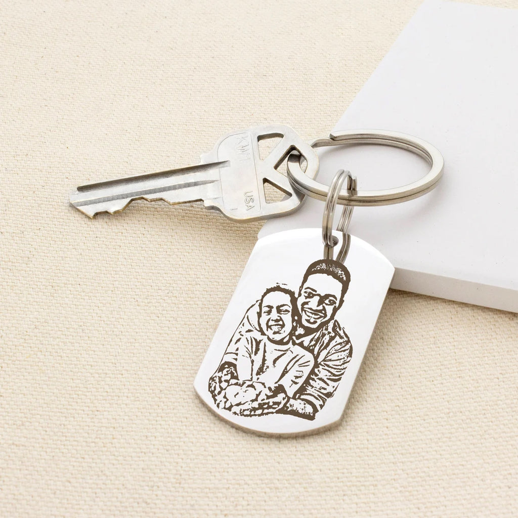 Photo Portrait Key Chain