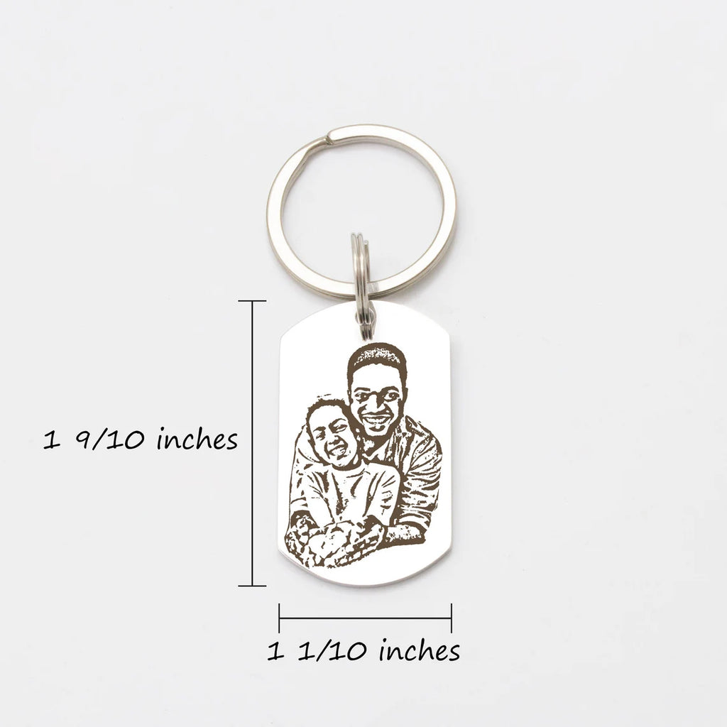 Photo Portrait Key Chain