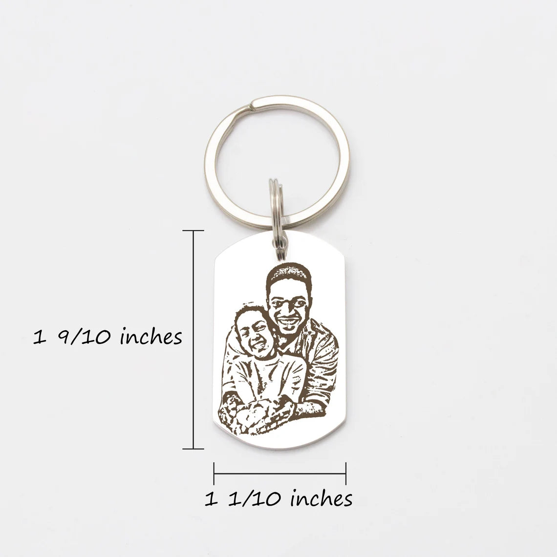 Photo Portrait Key Chain