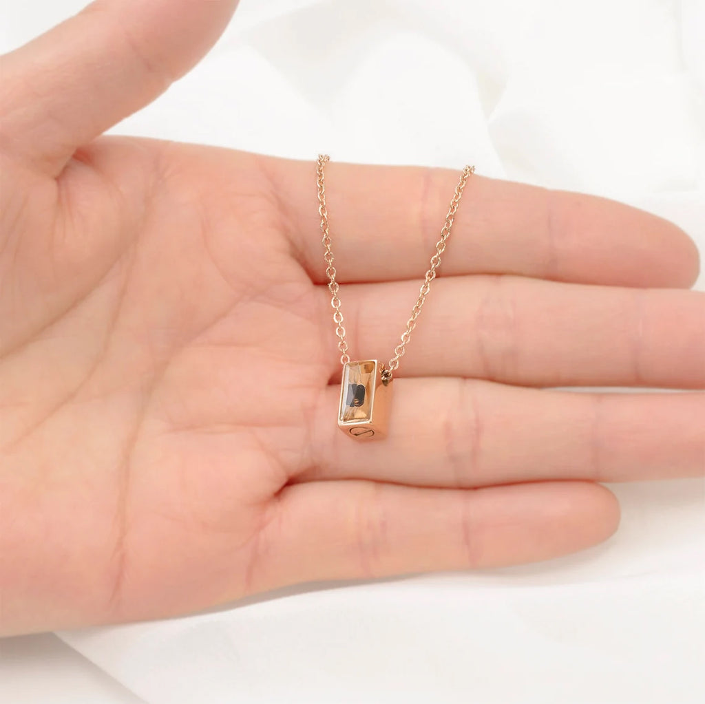Cube Memorial Necklace