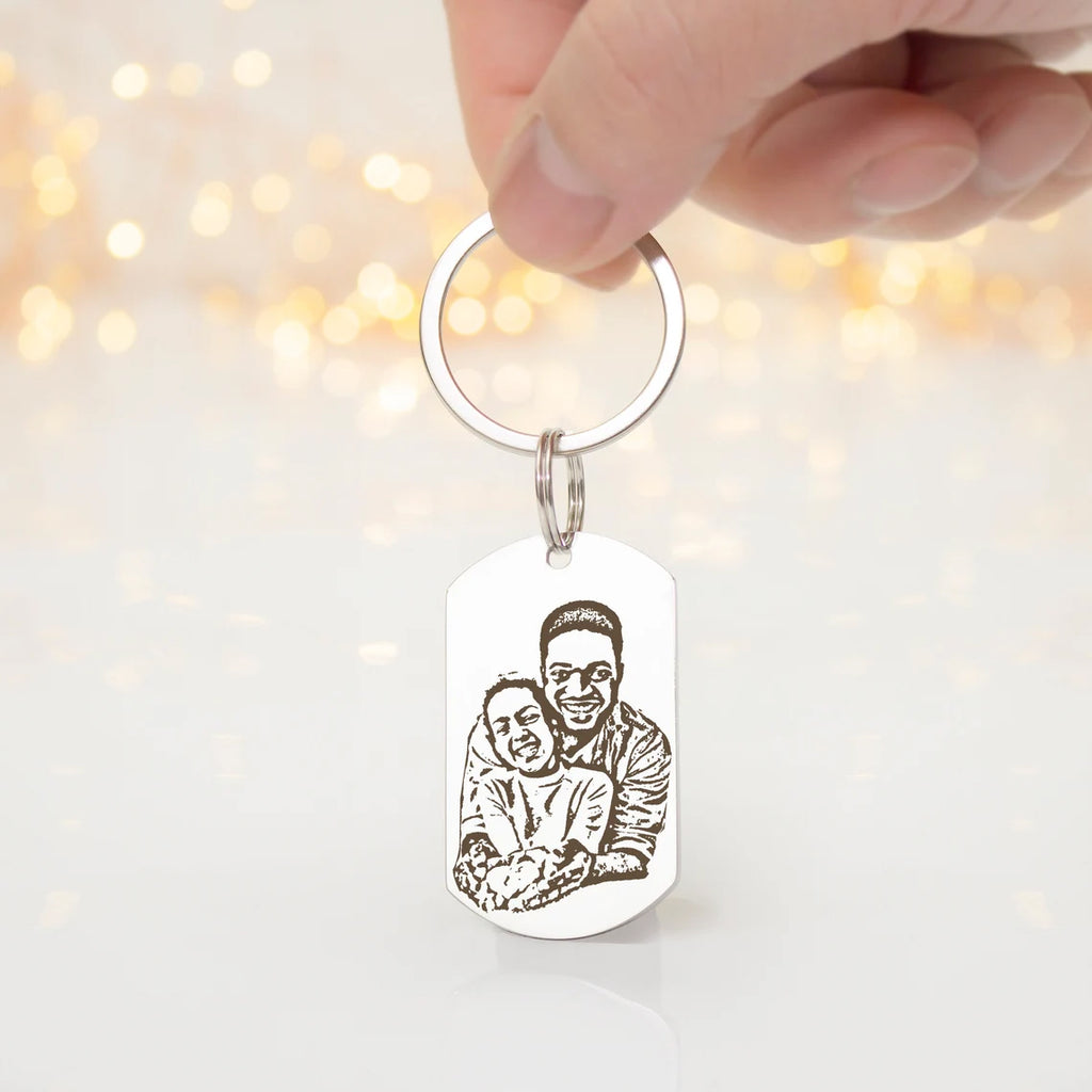 Photo Portrait Key Chain