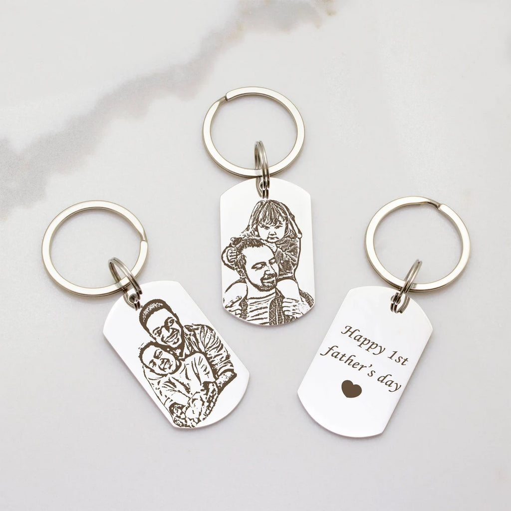 Photo Portrait Key Chain