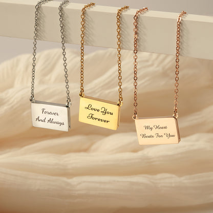 Personalized Couple's Hidden Photo Locket Necklace