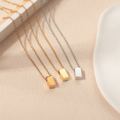 To the Wonderful Mother Cube Necklace Gift Set