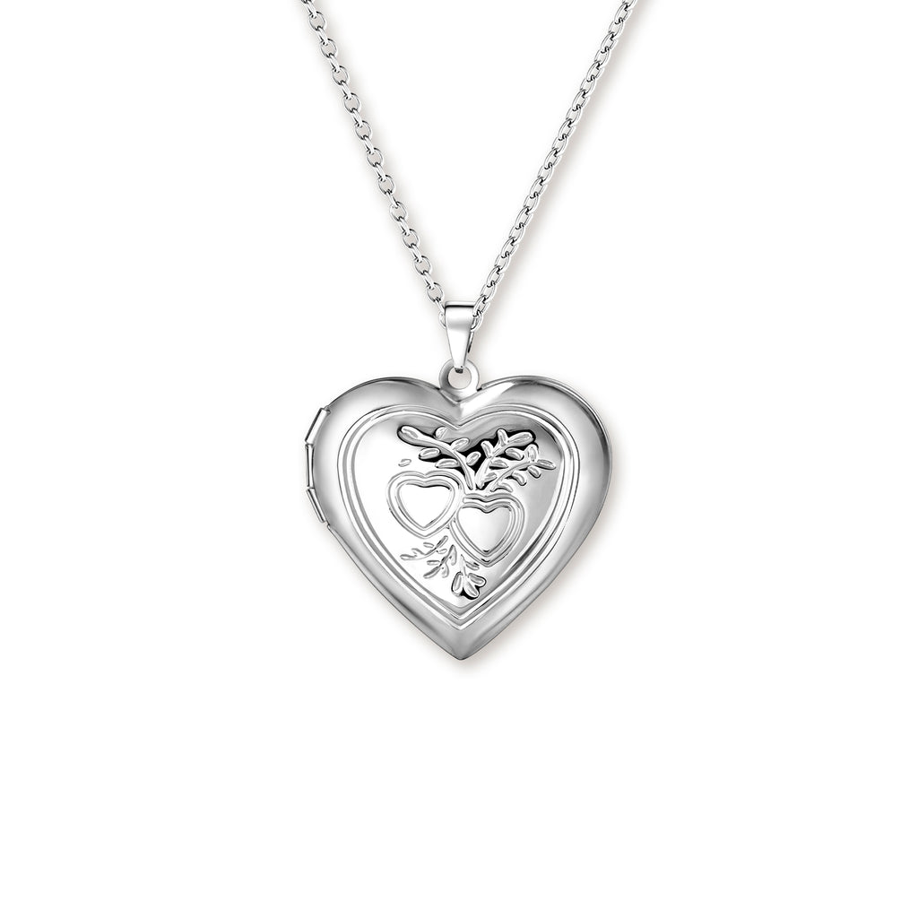 Double Hearts Pet Photo Locket