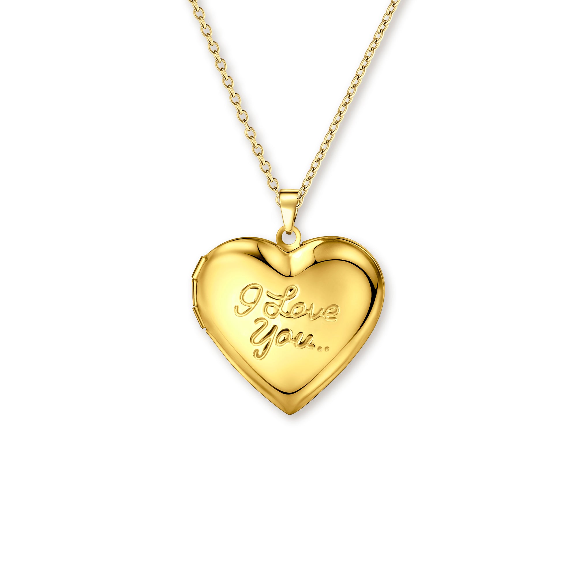 I Love You Heart Photo Locket