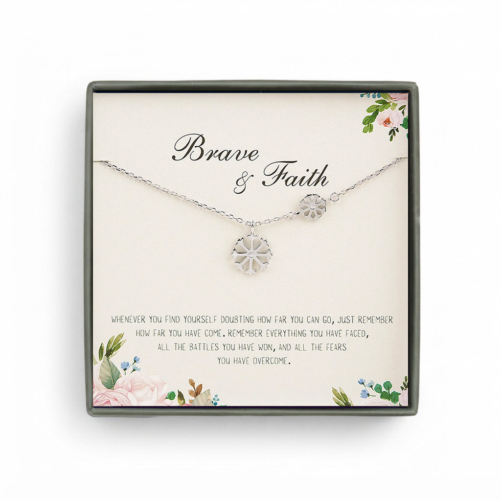 Snowflake Faith Necklace ¨C Encouragement Gift