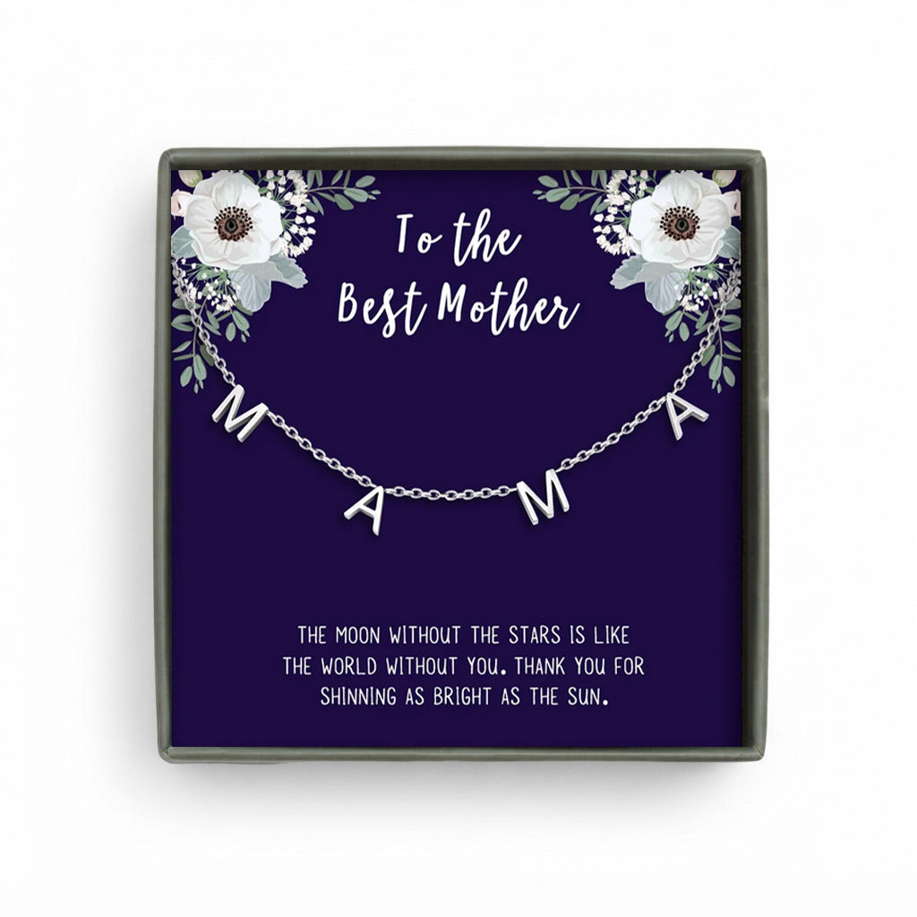 "To the Best Mother" Mama Necklace Gift Set