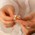 Personalized Oval Pet Portrait Ring