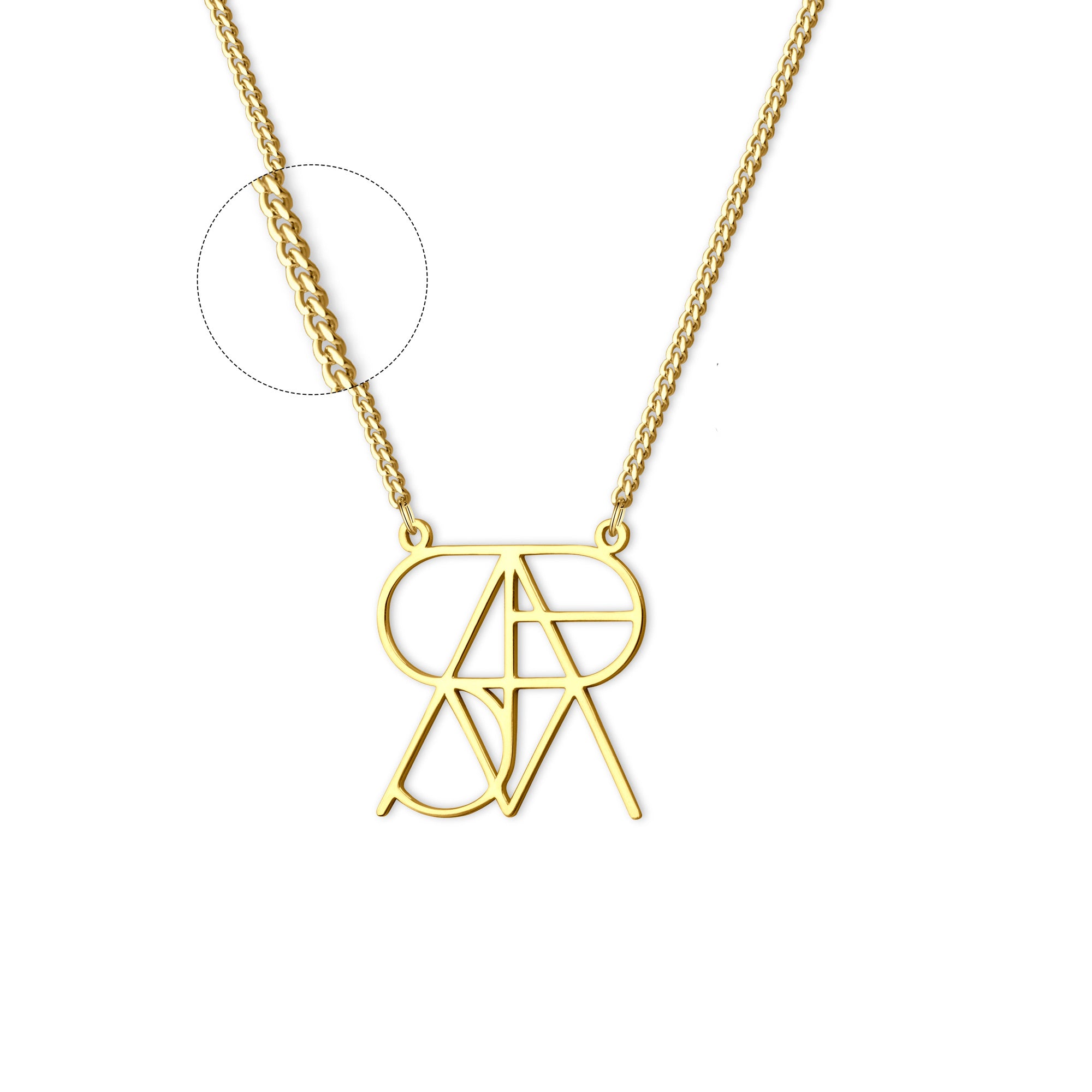 Unique Design Name Logo Necklace