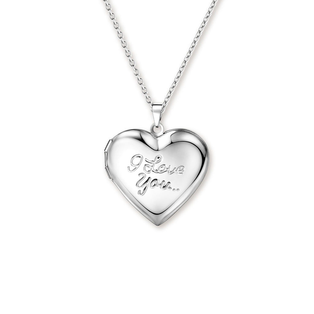 I Love You Heart Photo Locket