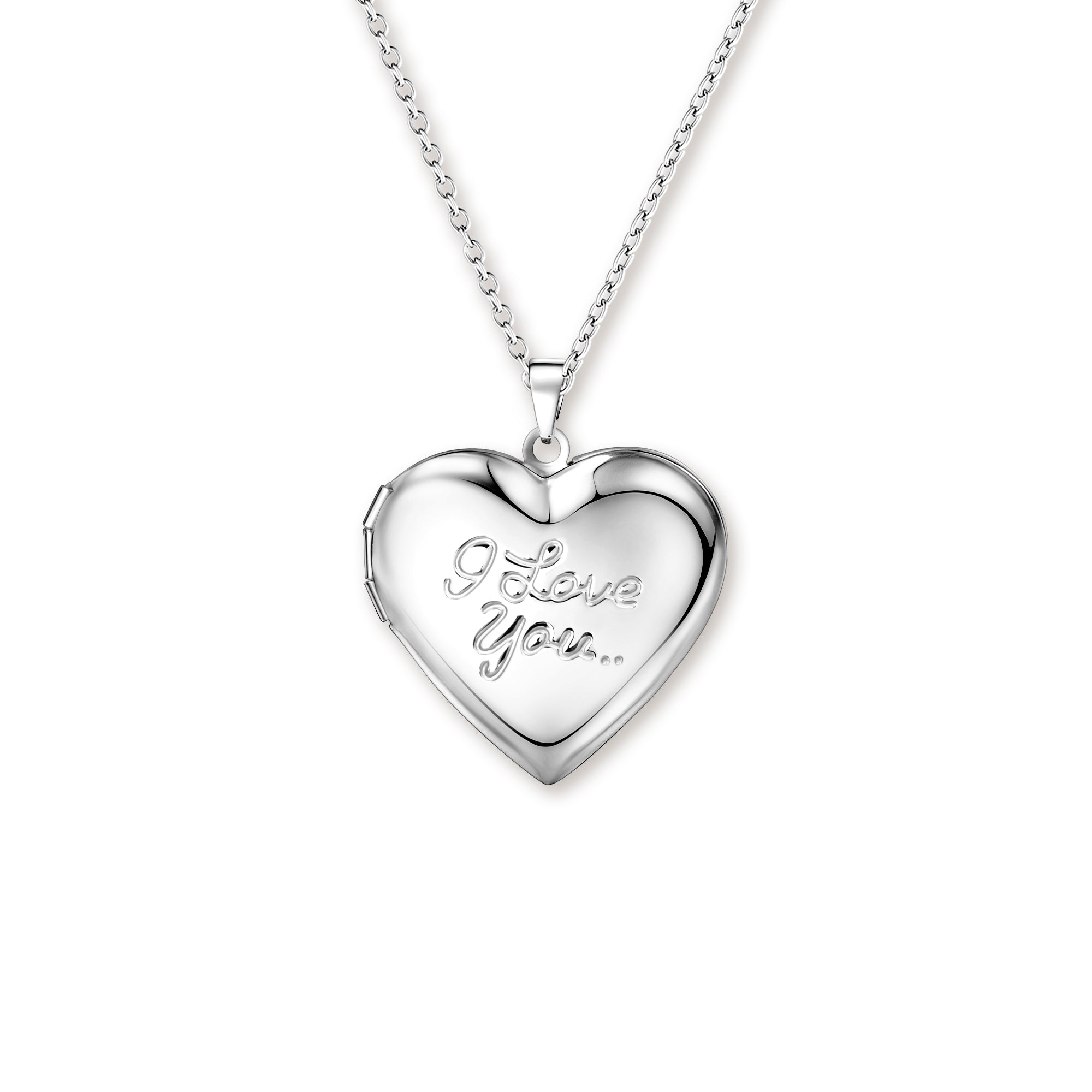 I Love You Heart Photo Locket