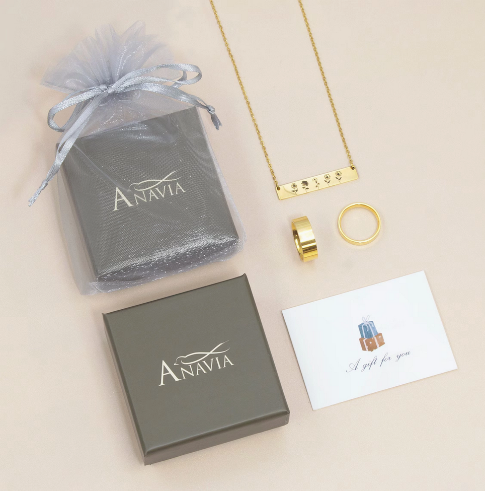 Custom Cross Necklace with Purple Card Necklace