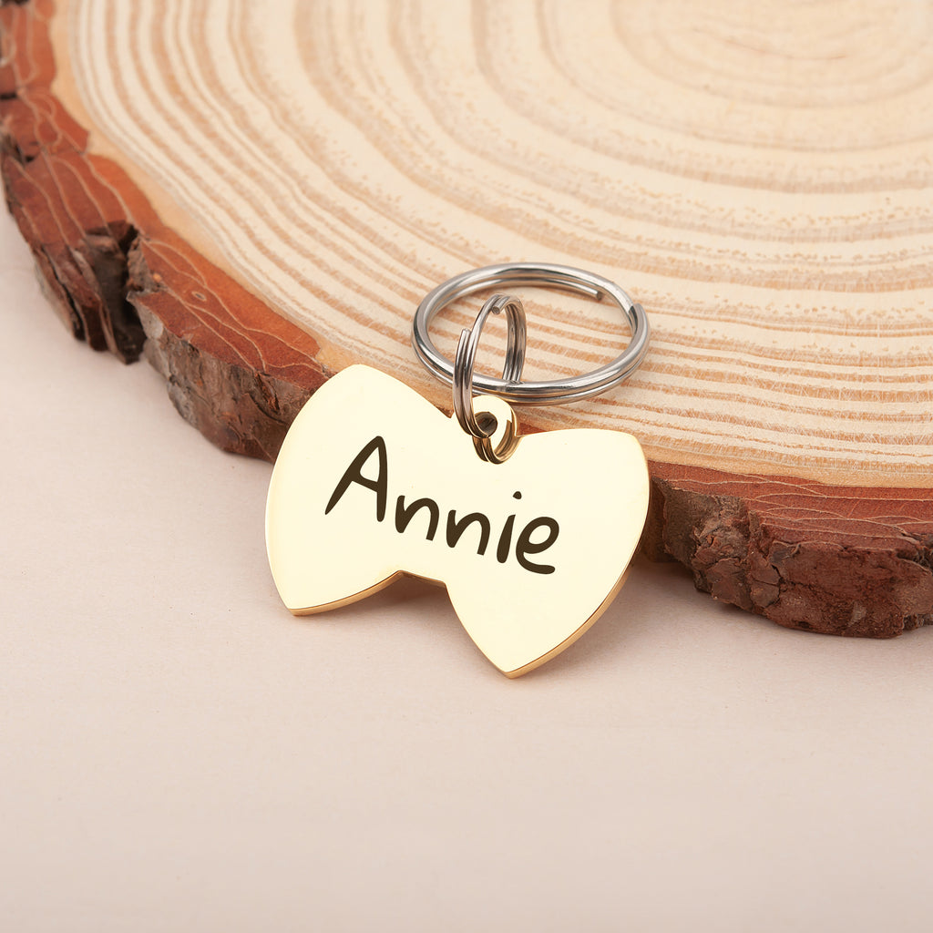 Bow Tie Pet ID Dog Tag