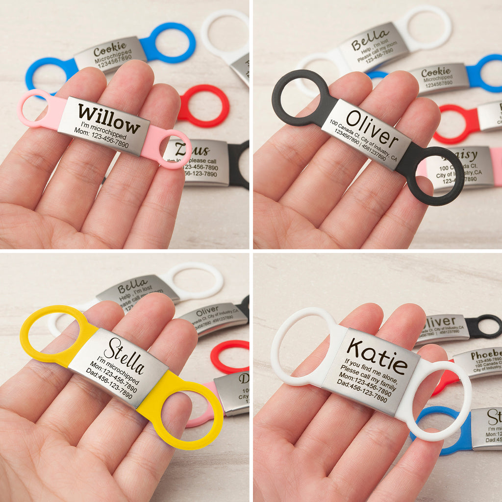 Silicon Slide On Pet Tag