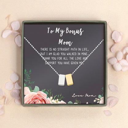 Step Mom Bonus Mom Necklace Gift from Son, Step Mother Birthday Gift  from Daughter