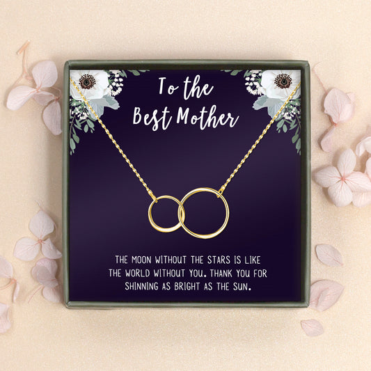 "To the Best Mother" Card and Infinity Necklace