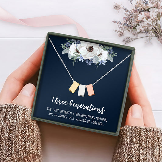 Three Generations Multi Cube Necklace Gift Set