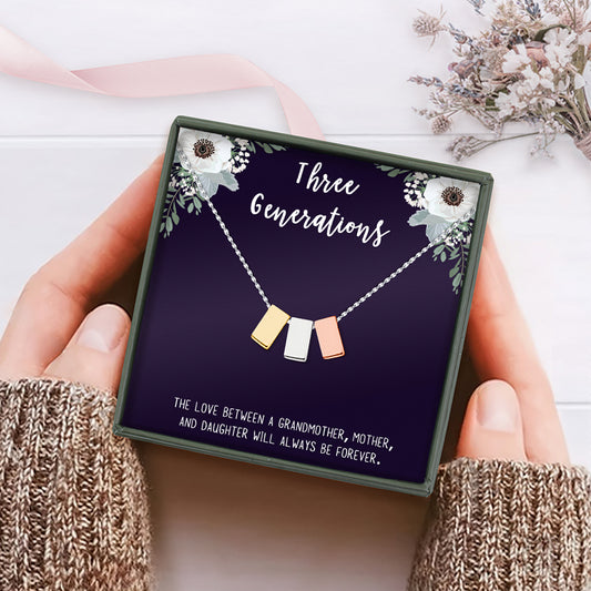 Three Generations Multi Cube Necklace Gift Set