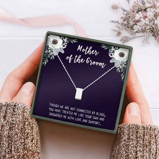 I Love Mom Cube Necklace Gift Set