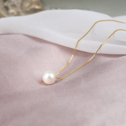 Merry Christmas Card and Freshwater Pearl Necklace Jewelry Set