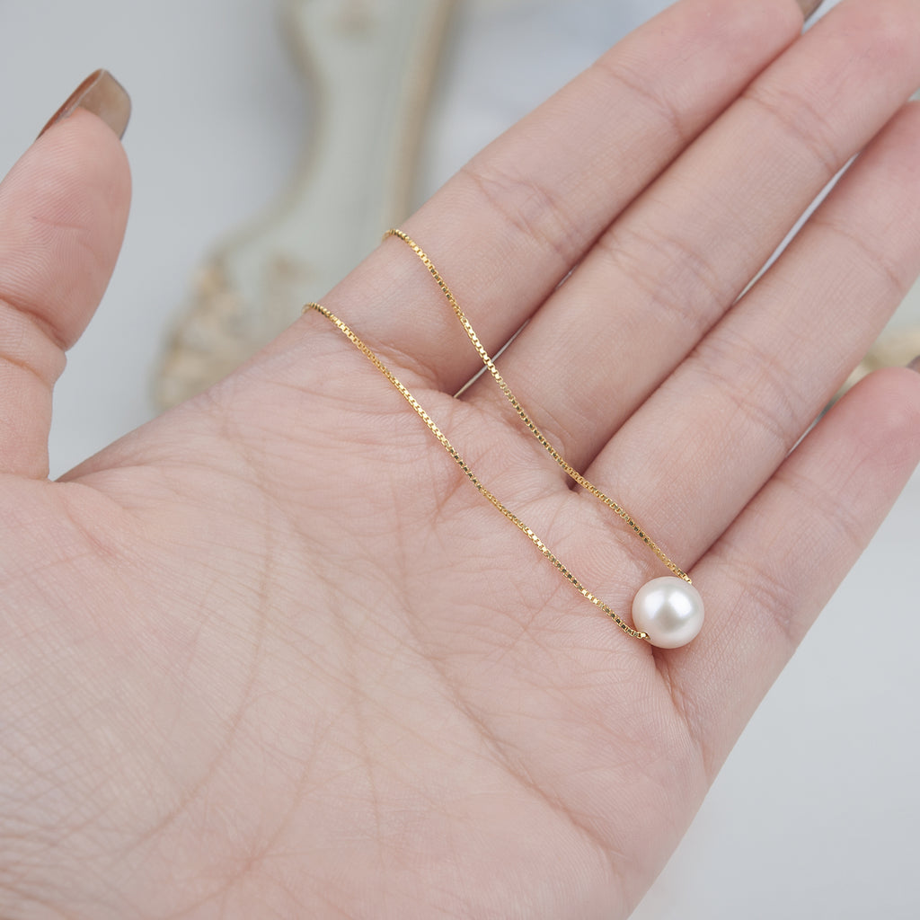 "To my daughter" Card and Pearl Necklace