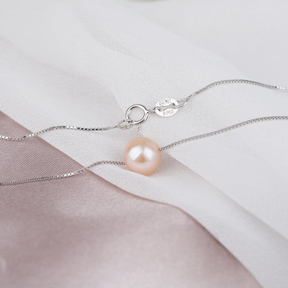 Merry Christmas Card and Freshwater Pearl Necklace Jewelry Set