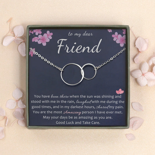 To My Dear Friend Infinity Rings Necklace