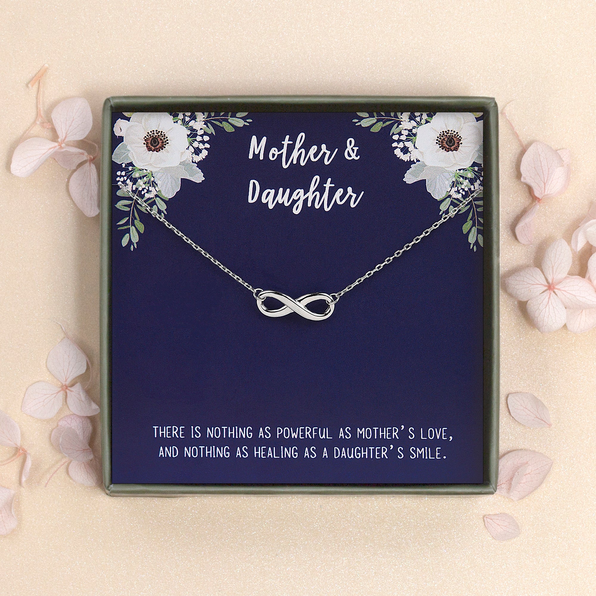 Mother Daughter Diamond Necklace Set - Mother's Day Gifts